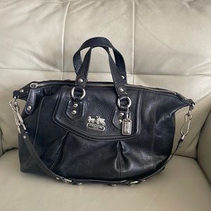 COACH leather purse with rich purple lining